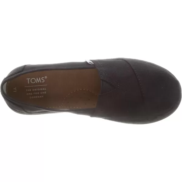 TOMS Girls Alpargata Classic SlipOn  Little Kid amp Big KidBlack Canvas