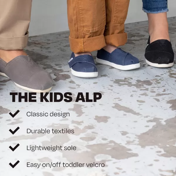 TOMS Girls Alpargata Classic SlipOn  Little Kid amp Big KidGrey