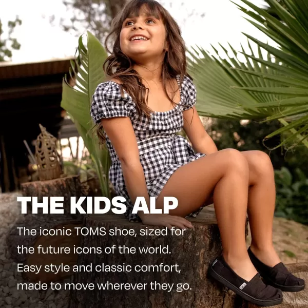 TOMS Girls Alpargata Classic SlipOn  Little Kid amp Big KidGrey