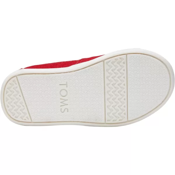 TOMS Girls Alpargata Classic SlipOn  Little Kid amp Big KidRed