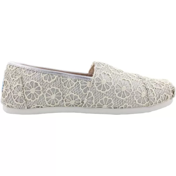 TOMS Girls Alpargata Classic SlipOn  Little Kid amp Big KidSilver