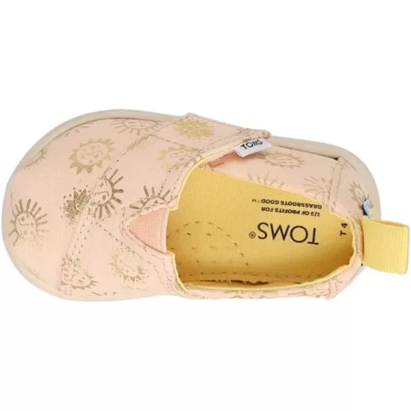 TOMS Girls Alpargata Loafer FlatApricot Foil Sunny Days