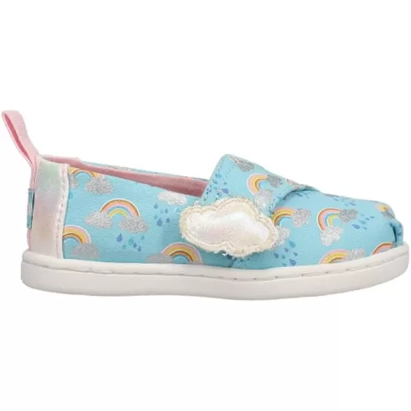 TOMS Girls Alpargata Loafer FlatBlue Weather Foil
