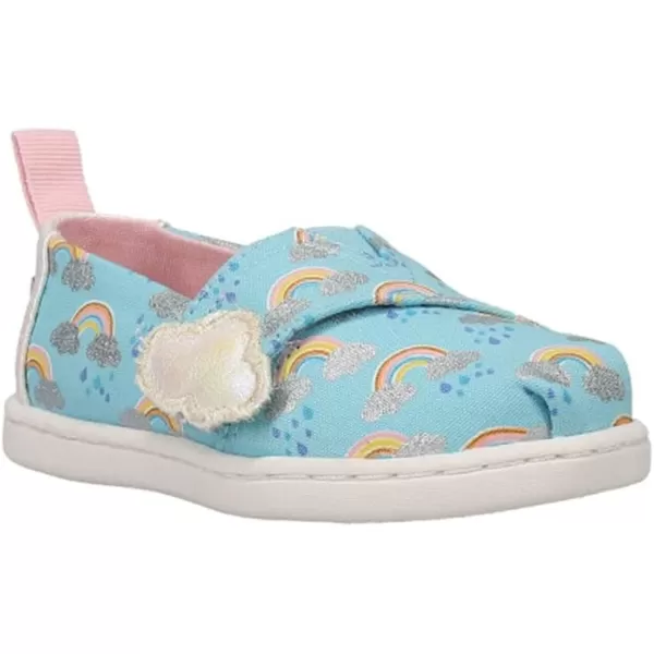 TOMS Girls Alpargata Loafer FlatBlue Weather Foil