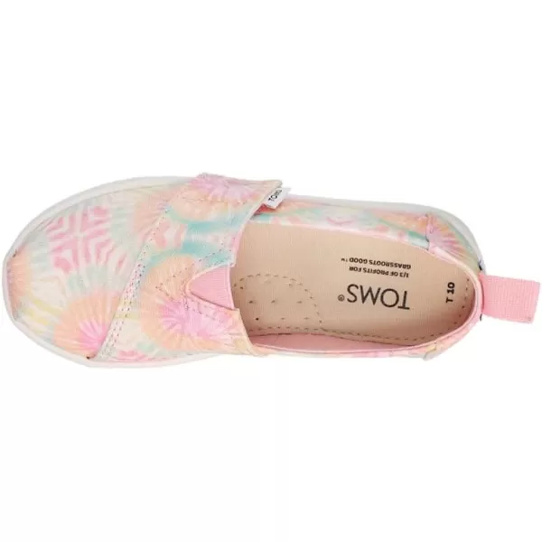 TOMS Girls Alpargata Loafer FlatCandy Pink Tie Dye