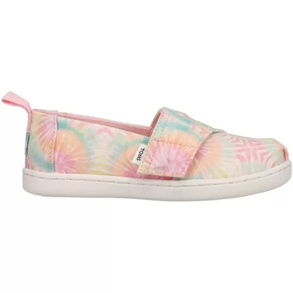 TOMS Girls Alpargata Loafer FlatCandy Pink Tie Dye