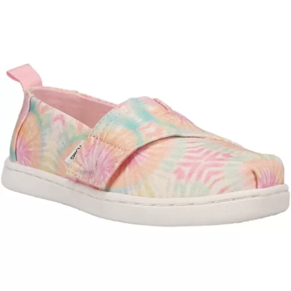 TOMS Girls Alpargata Loafer FlatCandy Pink Tie Dye