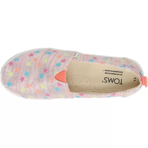 TOMS Girls Alpargata Loafer FlatCoral Multi
