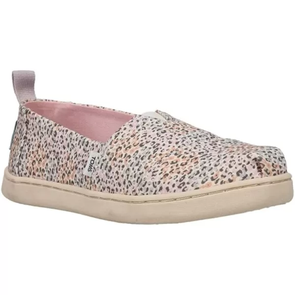 TOMS Girls Alpargata Loafer FlatPastel Multi Mini Leopard Print