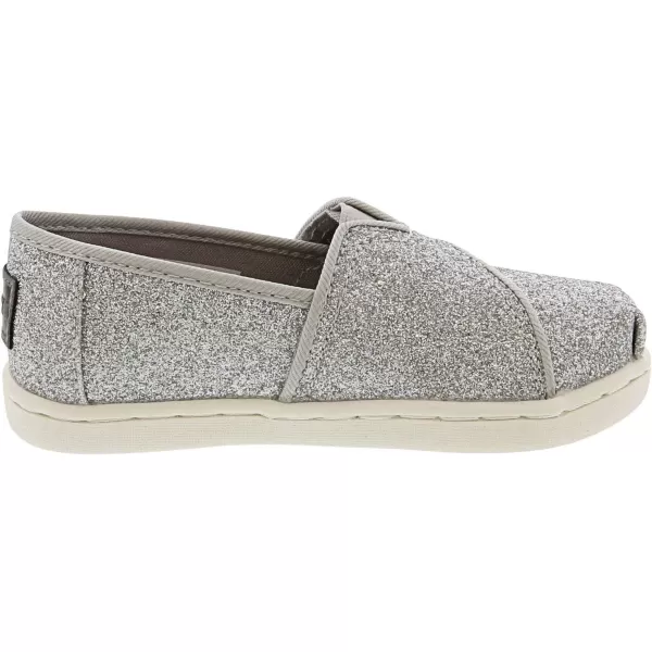TOMS Girls Alpargata Loafer FlatSilver