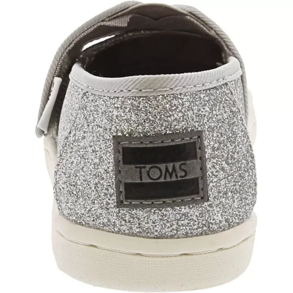 TOMS Girls Alpargata Loafer FlatSilver