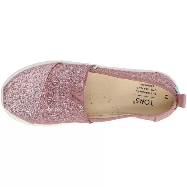 TOMS Girls Alpargata SneakerPink Glitter Canvas