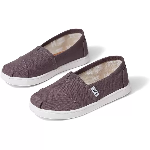 TOMS Girls Alpargata Tiny SlipOn  ToddlerAsh Canvas