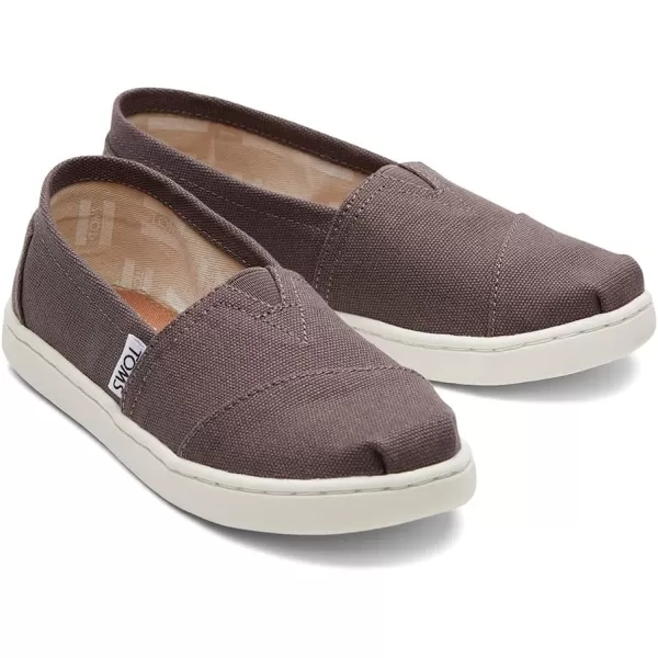 TOMS Girls Alpargata Tiny SlipOn  ToddlerAsh Canvas