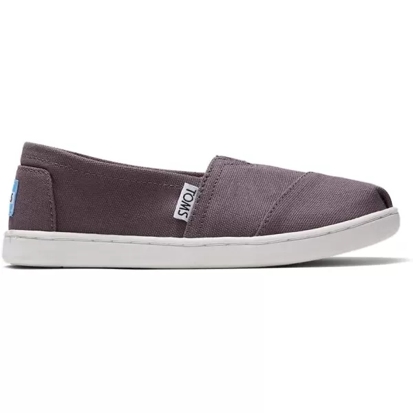 TOMS Girls Alpargata Tiny SlipOn  ToddlerAsh Canvas