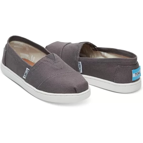 TOMS Girls Alpargata Tiny SlipOn  ToddlerAsh Canvas