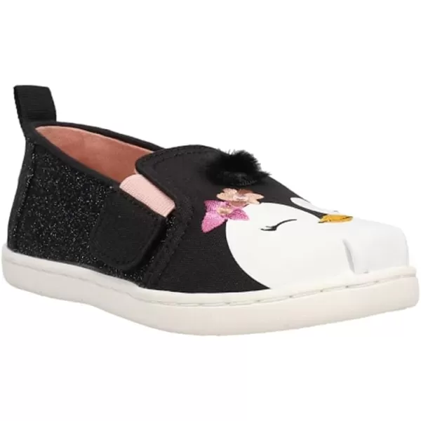 TOMS Girls Alpargata Tiny SlipOn  ToddlerBlack