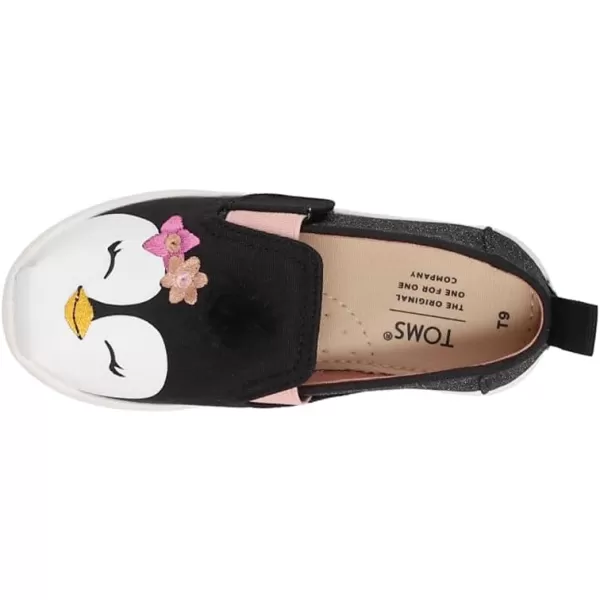 TOMS Girls Alpargata Tiny SlipOn  ToddlerBlack