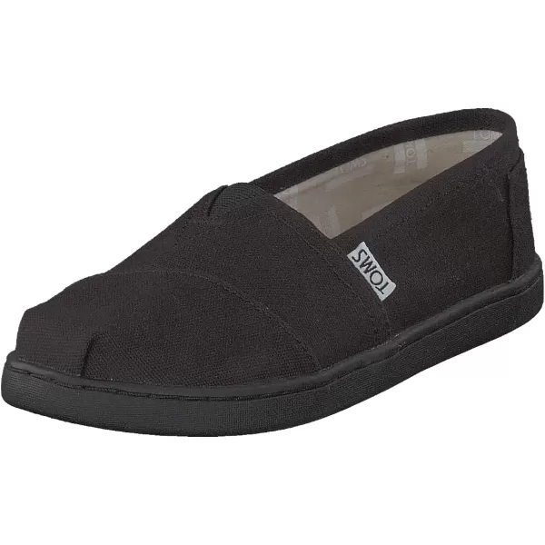 TOMS Girls Alpargata Tiny SlipOn  ToddlerBlackBlack
