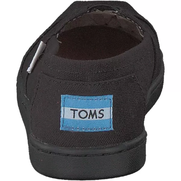 TOMS Girls Alpargata Tiny SlipOn  ToddlerBlackBlack