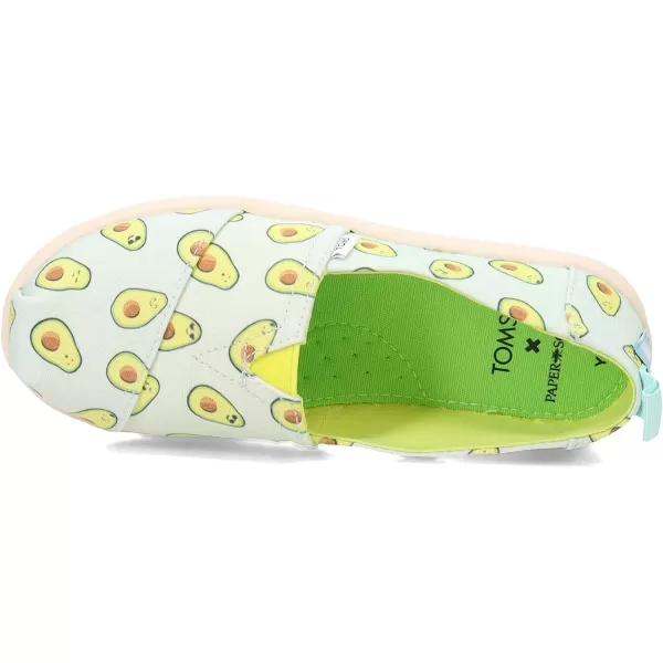 TOMS Girls Alpargata Tiny SlipOn  ToddlerBlue