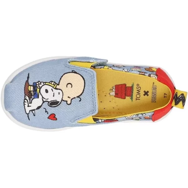 TOMS Girls Alpargata Tiny SlipOn  ToddlerBlueDance Party