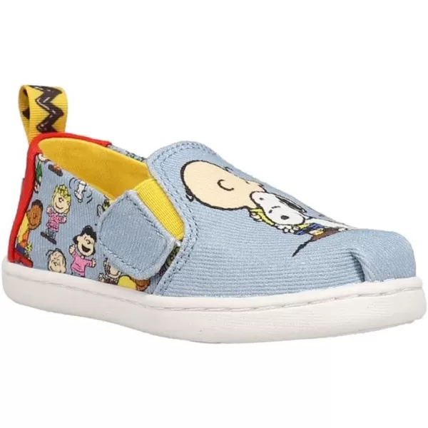 TOMS Girls Alpargata Tiny SlipOn  ToddlerBlueDance Party
