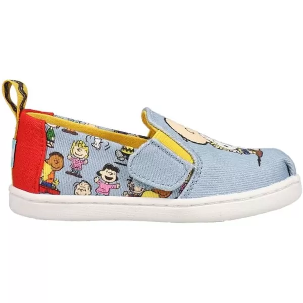 TOMS Girls Alpargata Tiny SlipOn  ToddlerBlueDance Party
