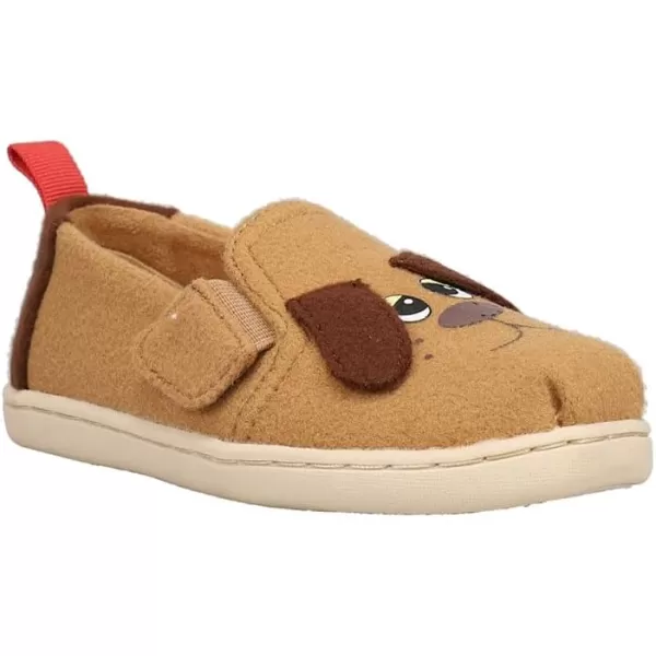 TOMS Girls Alpargata Tiny SlipOn  ToddlerBrown