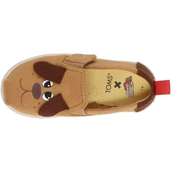 TOMS Girls Alpargata Tiny SlipOn  ToddlerBrown