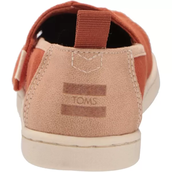 TOMS Girls Alpargata Tiny SlipOn  ToddlerBrown Slubby Woven