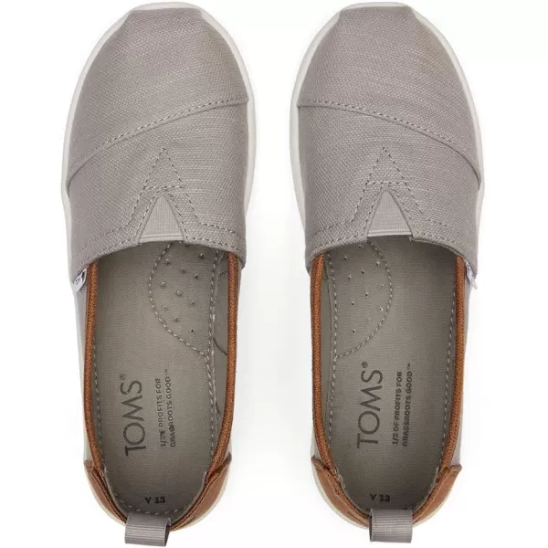 TOMS Girls Alpargata Tiny SlipOn  ToddlerDrizzle Grey