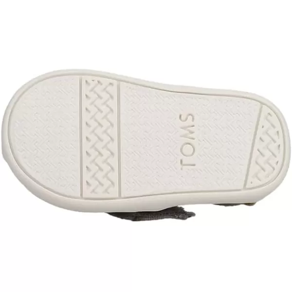 TOMS Girls Alpargata Tiny SlipOn  ToddlerDrizzle Grey Slubby Woven