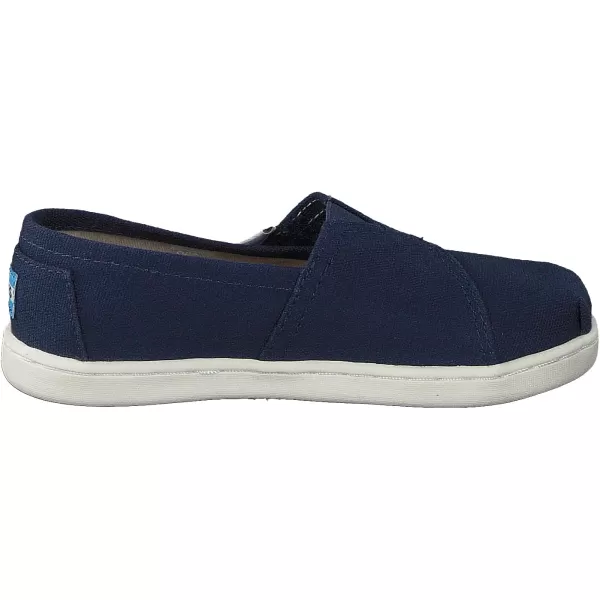 TOMS Girls Alpargata Tiny SlipOn  ToddlerNavy Canvas