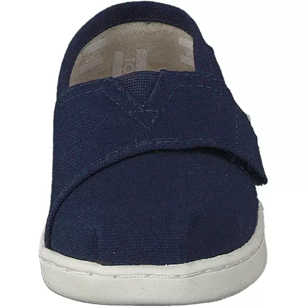 TOMS Girls Alpargata Tiny SlipOn  ToddlerNavy Canvas