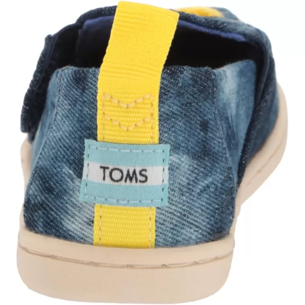 TOMS Girls Alpargata Tiny SlipOn  ToddlerNavy and Lightning Bolts
