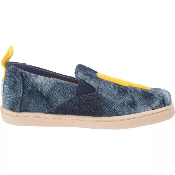 TOMS Girls Alpargata Tiny SlipOn  ToddlerNavy and Lightning Bolts