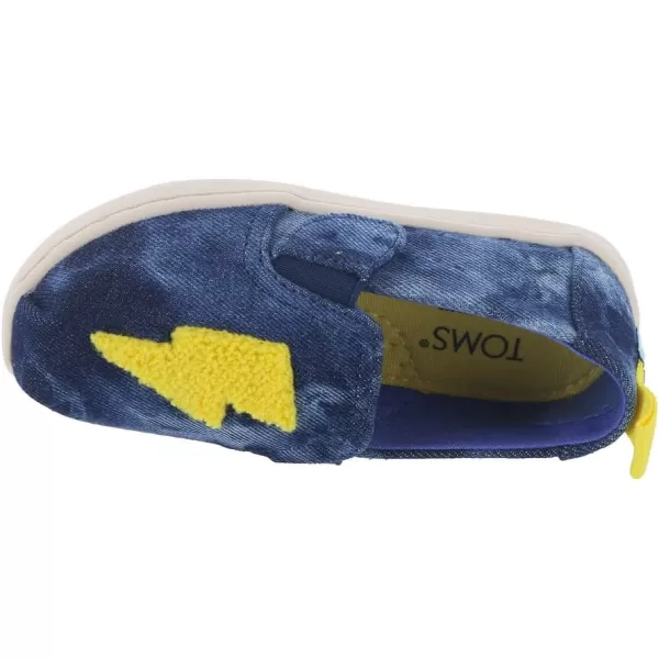TOMS Girls Alpargata Tiny SlipOn  ToddlerNavydenimwhite