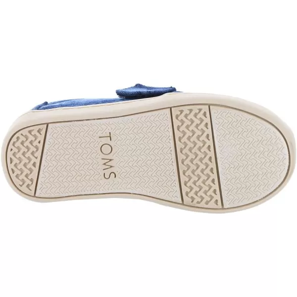 TOMS Girls Alpargata Tiny SlipOn  ToddlerNavydenimwhite