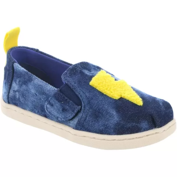 TOMS Girls Alpargata Tiny SlipOn  ToddlerNavydenimwhite