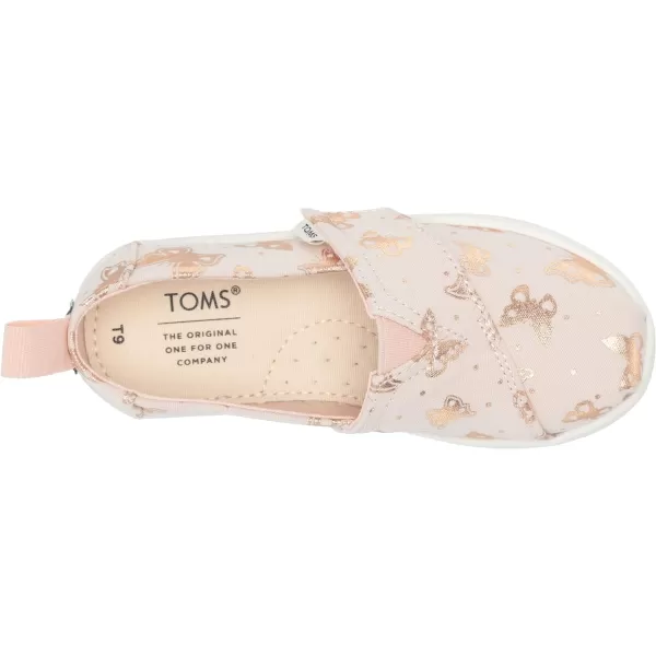 TOMS Girls Alpargata Tiny SlipOn  ToddlerPeony