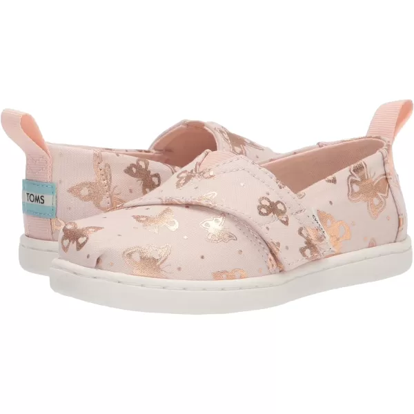 TOMS Girls Alpargata Tiny SlipOn  ToddlerPeony