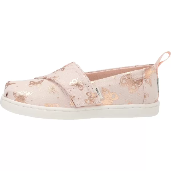 TOMS Girls Alpargata Tiny SlipOn  ToddlerPeony