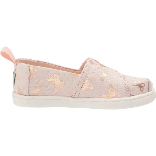 TOMS Girls Alpargata Tiny SlipOn  ToddlerPeony
