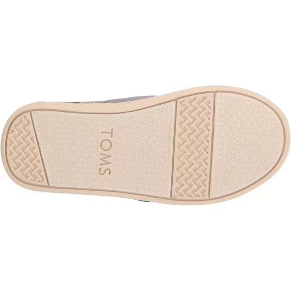 TOMS Girls Alpargata Tiny SlipOn  ToddlerUltimate Grey Tonka Construction Print