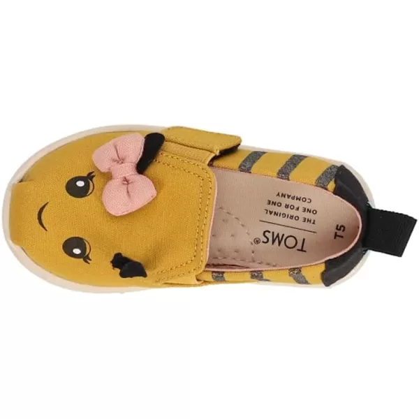 TOMS Girls Alpargata Tiny SlipOn  ToddlerYellow