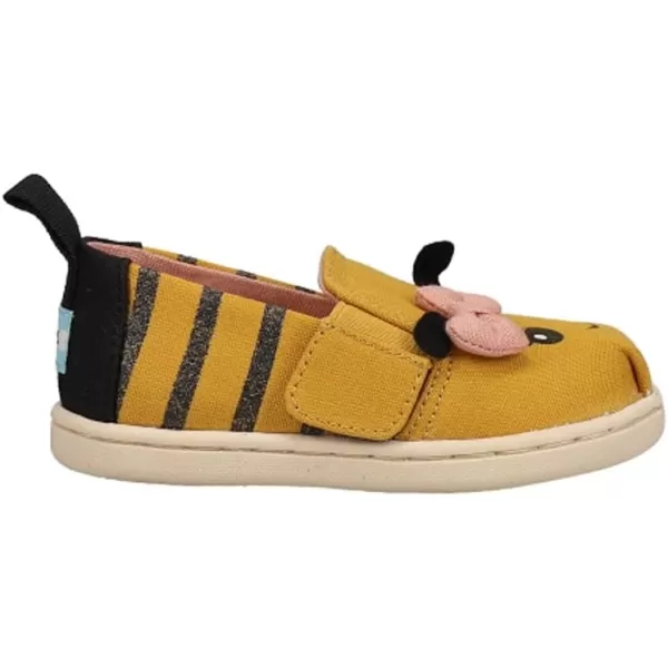 TOMS Girls Alpargata Tiny SlipOn  ToddlerYellow
