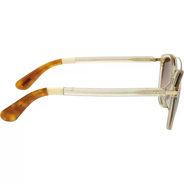 TOMS Harlan Round SunglassesChampagne CrystalBrown Gradient