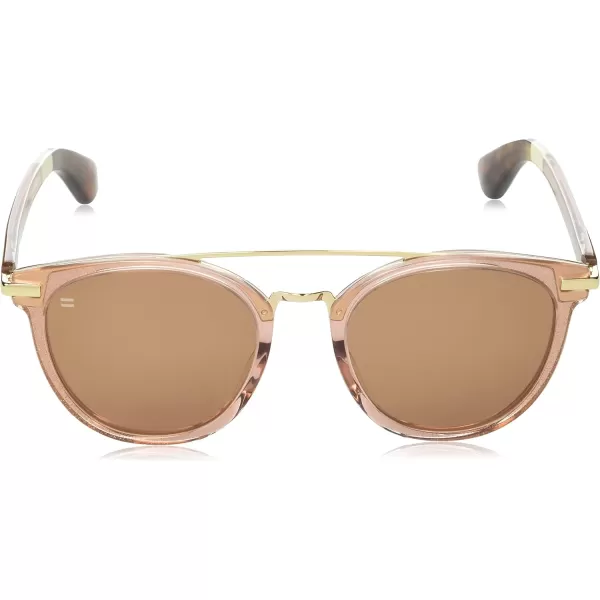 TOMS Harlan Round SunglassesMetallic Copper Crystal FadeWarm Brown