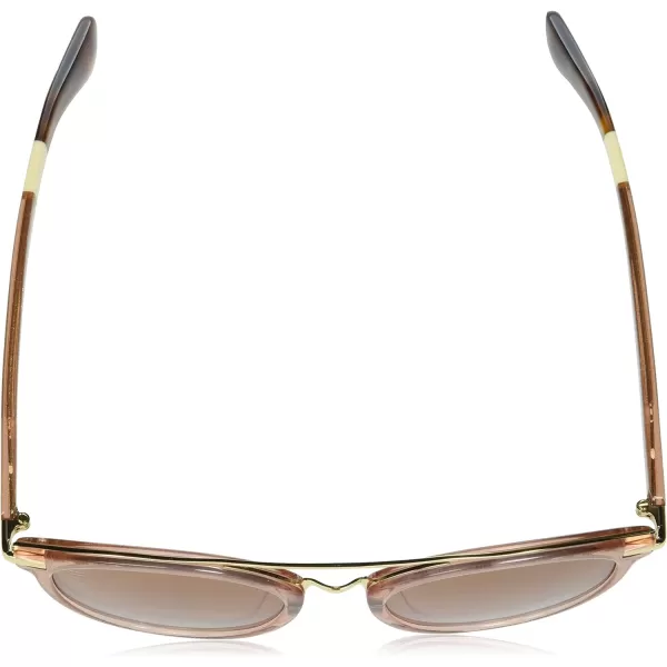 TOMS Harlan Round SunglassesMetallic Copper Crystal FadeWarm Brown